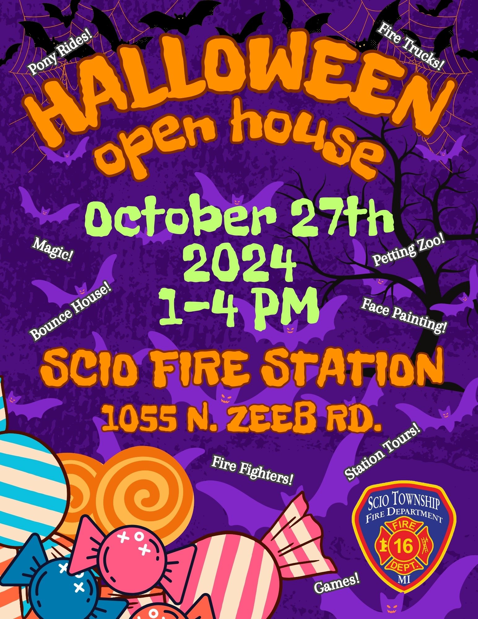 2024 Halloween Open House Flyer